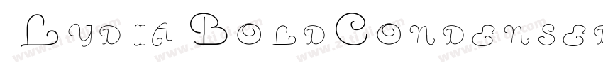 Lydia BoldCondensed字体转换